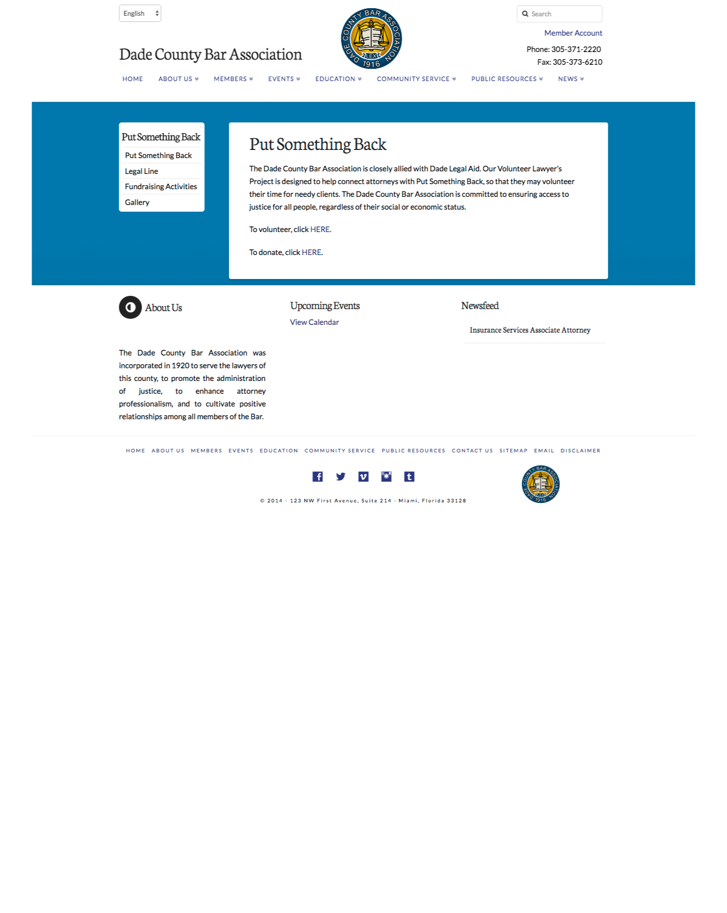 Dade County Bar - Text